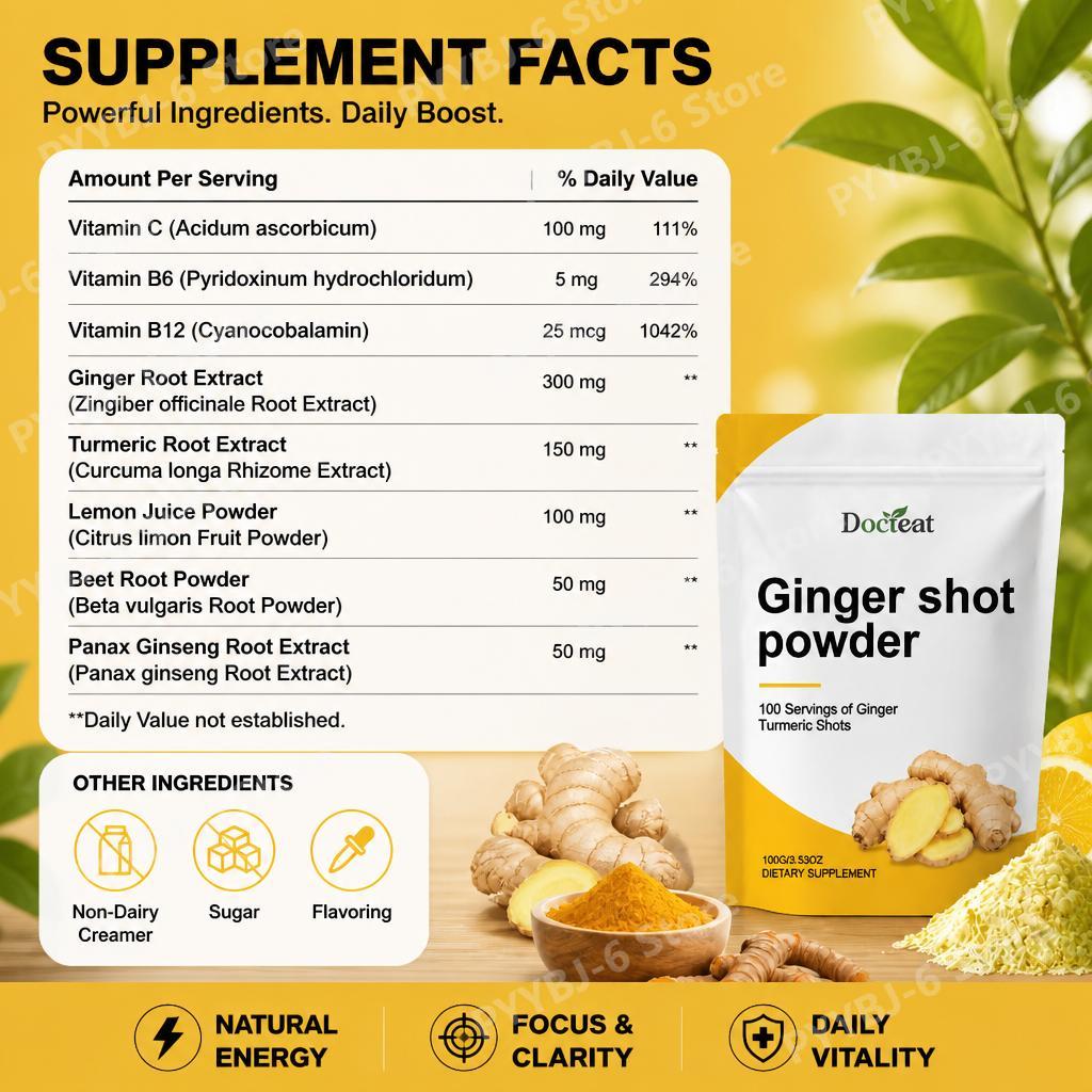 Docteat Jengibre en Polvo con  - Ginger Tea reseña y precio